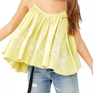 Free People | On Clouds Tank Lemon Combo Boho NWT